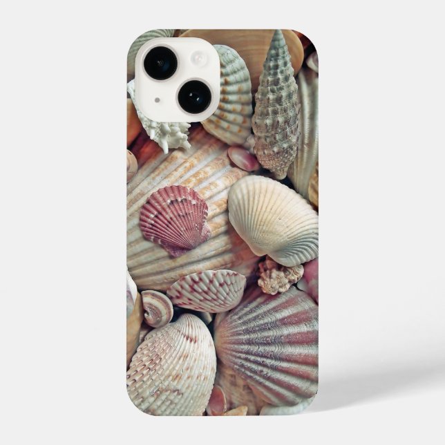 Funda Para iPhone playa, conchas, océano (Reverso )