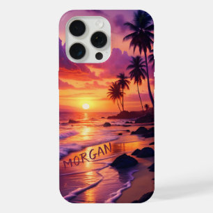 Playa de puesta de sol tropical personalizada – Co