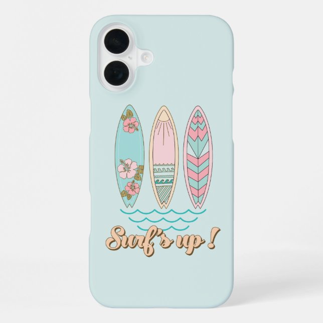 Funda Para iPhone Playa de surf de verano (Reverso )