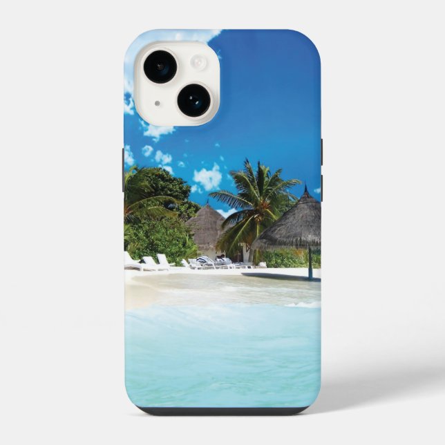 Funda Para iPhone Playa exótica (Reverso )