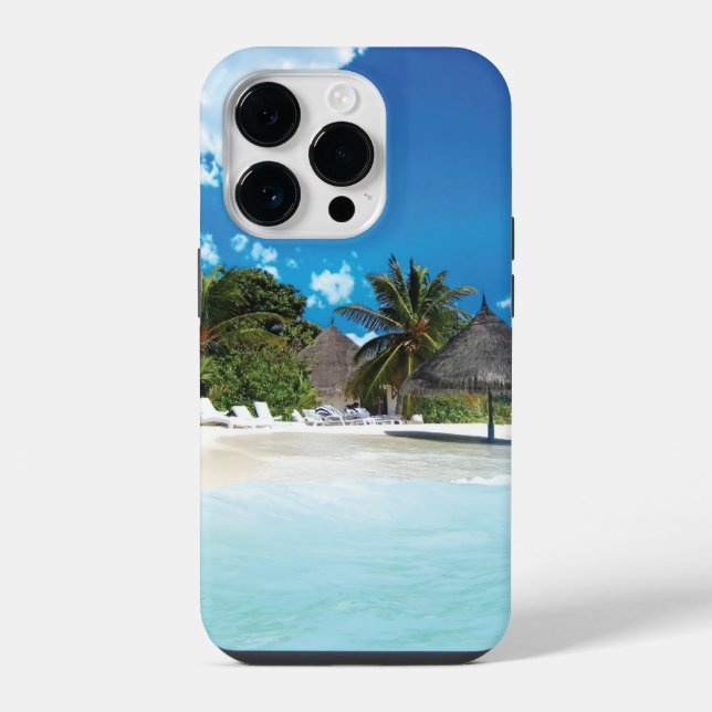 Funda Para iPhone Playa Exótica (Reverso )