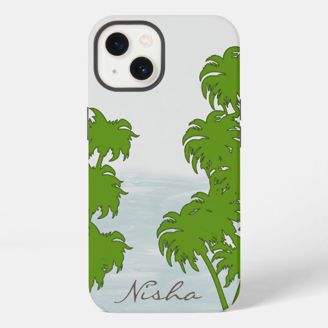 Funda Para iPhone Playa Tropical (Reverso )