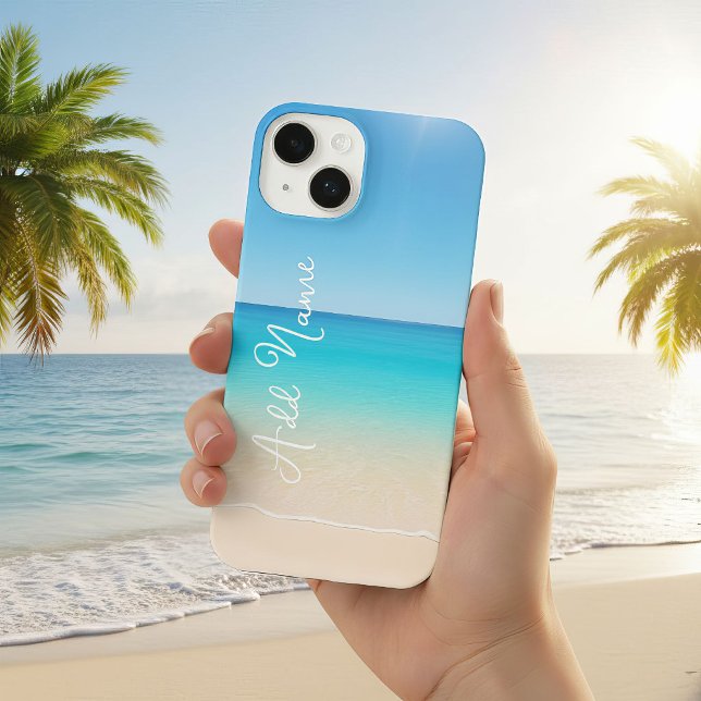 Funda Para iPhone Playa Tropical Azul Guay (Subido por el creador)