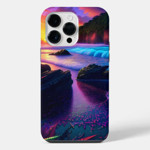 Funda Para iPhone 14 Pro Max Playa Tropical de Fantasía Uno
