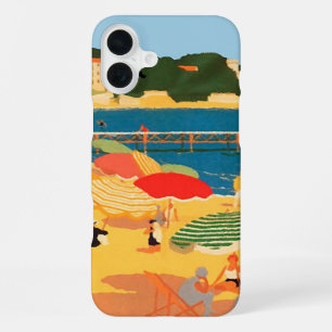 Funda Para iPhone 16 Plus Playa Vintage de la Riviera Francesa