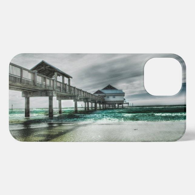 Funda Para iPhone Playas tropicales | Clearwater Florida (Reverso Horizontal)