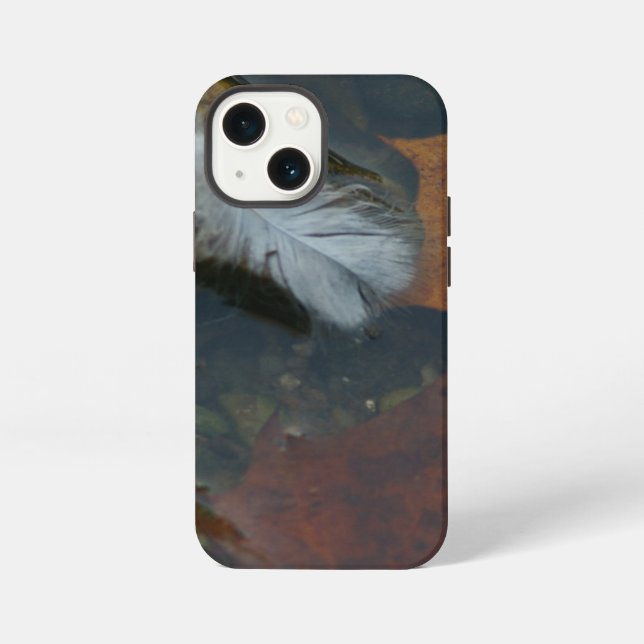 Funda Para iPhone Pluma Blanca (Reverso )