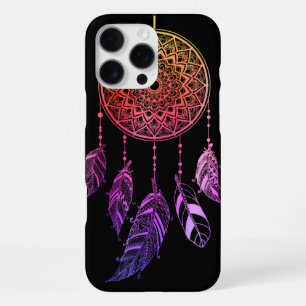 Funda Para iPhone 16 Pro Max Pluma de ensueño violeta colorida Elegante