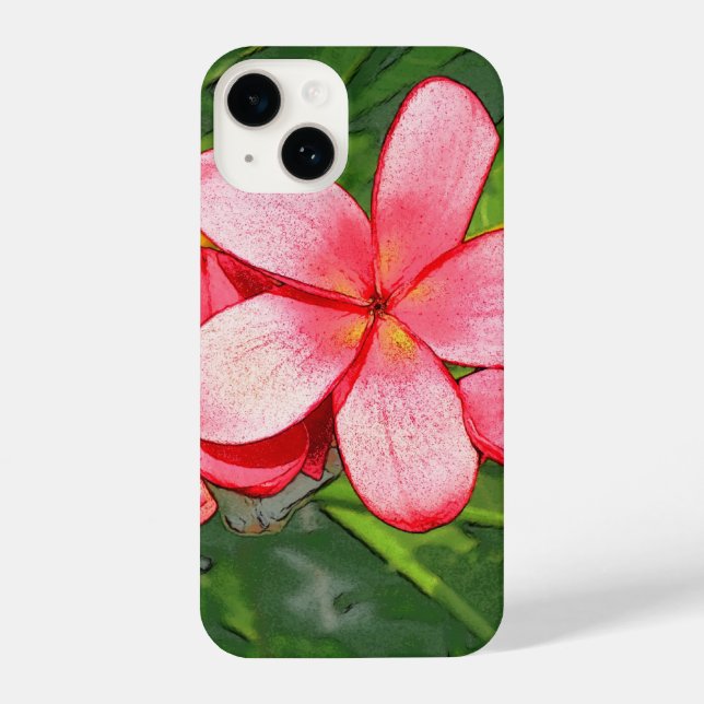 Funda Para iPhone plumeria (Reverso )