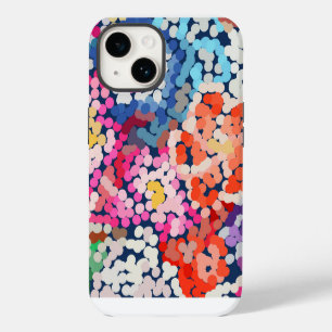 Funda Para iPhone 14 Plumeria Tropical Flores Manchadas Abstractas
