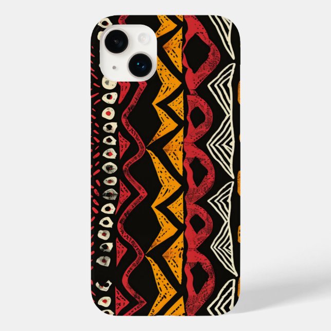 Funda para iPhone Plus de impresión africana (Reverso )
