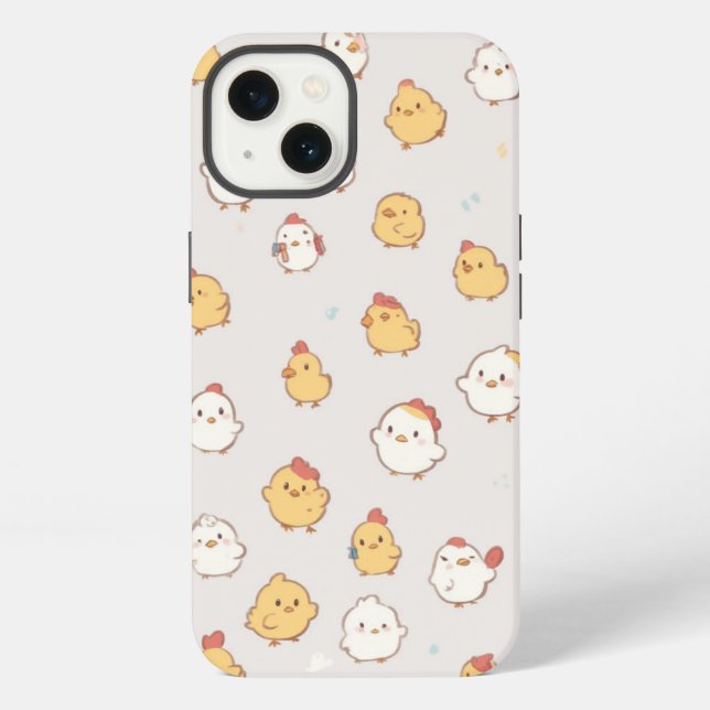 Funda Para iPhone Pollito lindo  (Reverso )