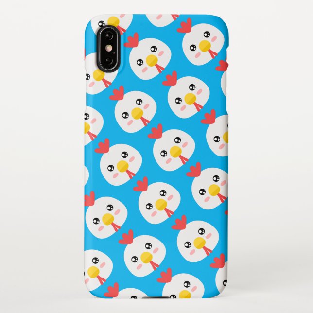 Funda Para iPhone Pollo blanco (Reverso)