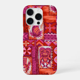 Funda Para iPhone 16 Pro Pomaika’i Tiki Hawaii Vintage Tapa