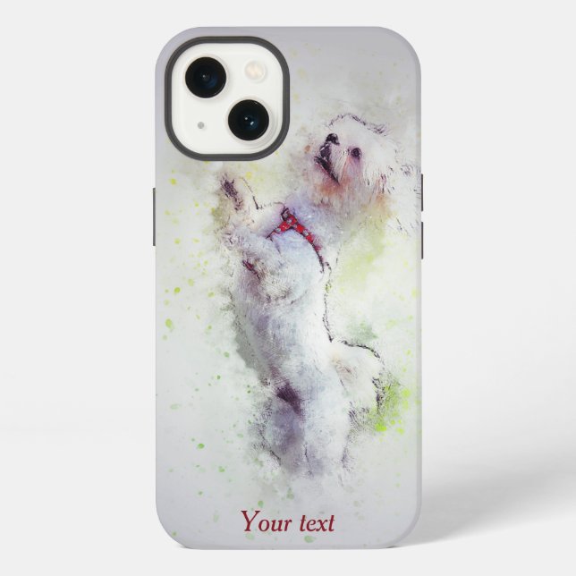 Funda Para iPhone Poodle lindo  (Reverso )