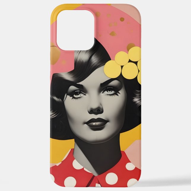 Funda Para iPhone Pop Art Portrait Phone Case (Reverso )