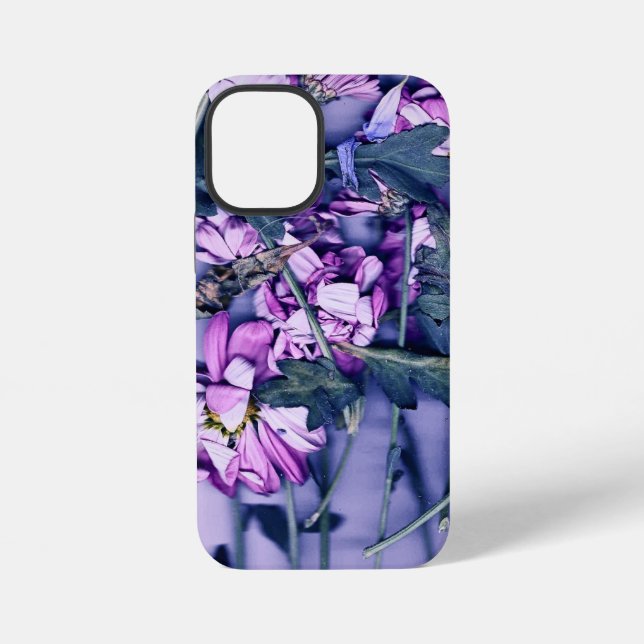 Funda Para iPhone PopSocket floral rosa y azul (Reverso )