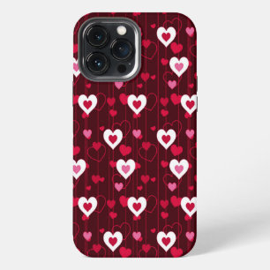 Funda Para iPhone 13 Pro Max Por siempre amor los corazones rojos