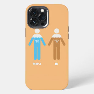 Funda Para iPhone 13 Pro Max porcentaje de café y agua en el cuerpo CAFE