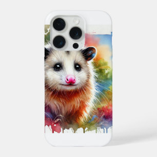 Possum in a Colorful Meadow 070824AREF151 - Waterc