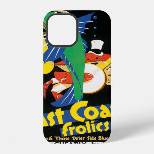 Funda Para iPhone 12 Póster de viaje vintage, mariscos de East Coast Fr
