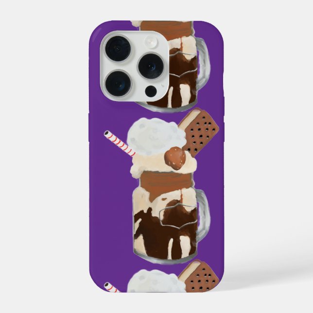 Funda Para iPhone Postres Divertidos Helados Sundae (Reverso )
