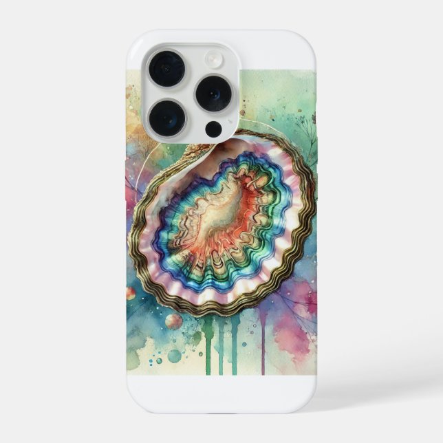 Funda Para iPhone Pourtales abalone 170724AREF126 - Watercolor (Reverso )