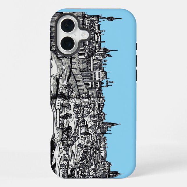 Funda Para iPhone Praga capital medieval de República Checa (Reverso )