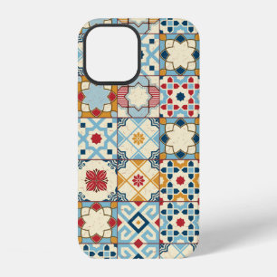 Funda Para iPhone 12 Precioso patrón sin costuras blanco colorido marro