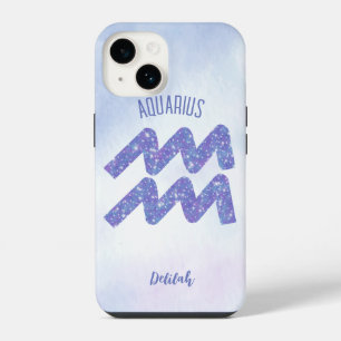 Funda Para iPhone 14 Precioso signo de Acuario Astrología Personalizado