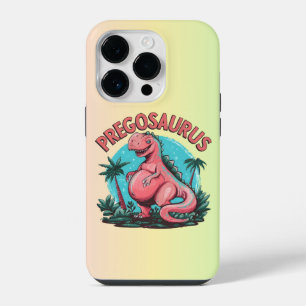 Funda Para iPhone 14 Pro Pregosaurus Funny Pregnancy Invitación Dino Mom