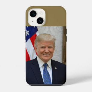 Funda Para iPhone 14 Presidente estadounidense Donald Trump Casa Blanca