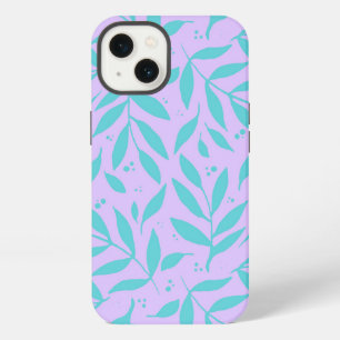 Pretty branches - turquoise and violet teen