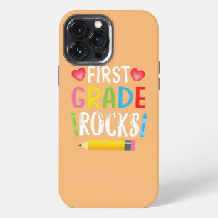 Funda Para iPhone 13 Pro Max Primer Grado Rocks Estudiante Maestro Bienvenido D