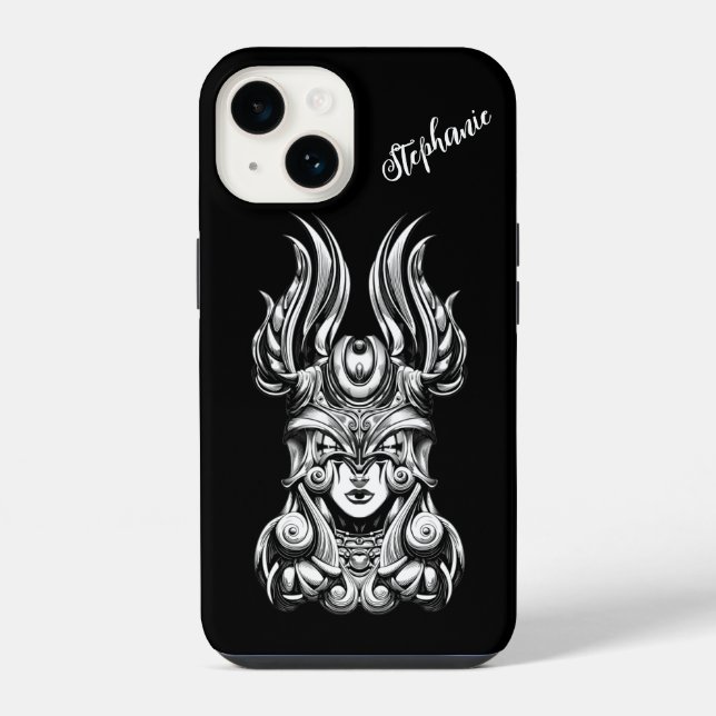 Funda Para iPhone Princesa guerrera vikinga (Reverso )