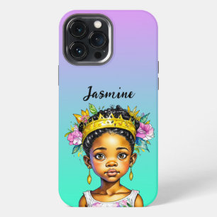 Funda Para iPhone 13 Pro Max Princesa Niña Personalizada de Color