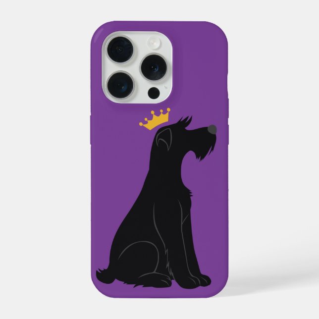 Funda Para iPhone Príncipe Schnauzer (Reverso )