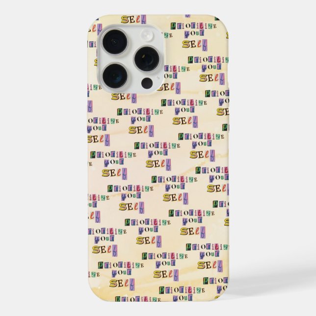 Funda Para iPhone Prioriza a ti mismo (Reverso )