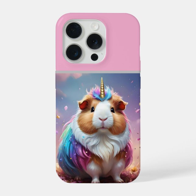 Funda Para iPhone Prism Pigtail: El Cuy Unicornio Radiante, (Reverso )
