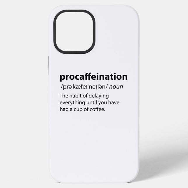 Funda Para iPhone Procaffeination Funny Dictionary Definition (Reverso )
