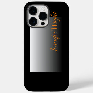 Funda Para iPhone 14 Pro Max Profesional minimalista escritura a mano gris negr