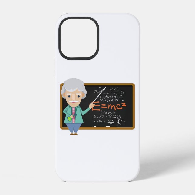 Funda Para iPhone Profesor de Ciencias Fórmula EMC2 (Reverso )