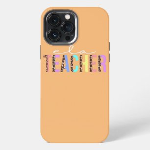 Funda Para iPhone 13 Pro Max Profesora de ELA Apreciación de leopardos Divertid