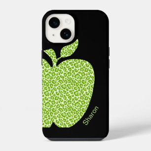 Funda Para iPhone 14 Profesores de Manzana de Impresión de Leopardo Ver