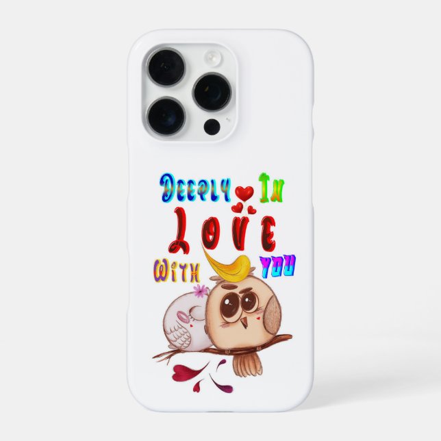 Funda Para iPhone Profundamente Enamorado De Ti (Reverso)