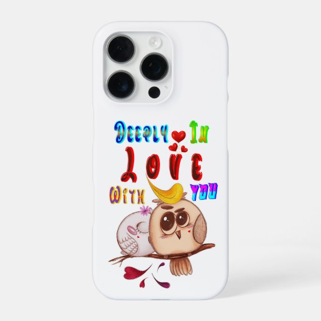 Funda Para iPhone Profundamente Enamorado De Ti (Reverso)