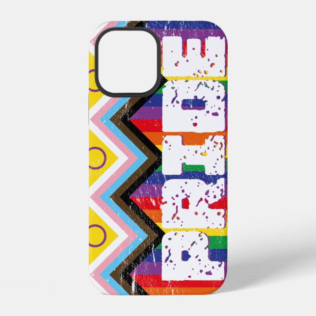 Funda Para iPhone Progreso Orgullo LGBTQ  (Reverso )