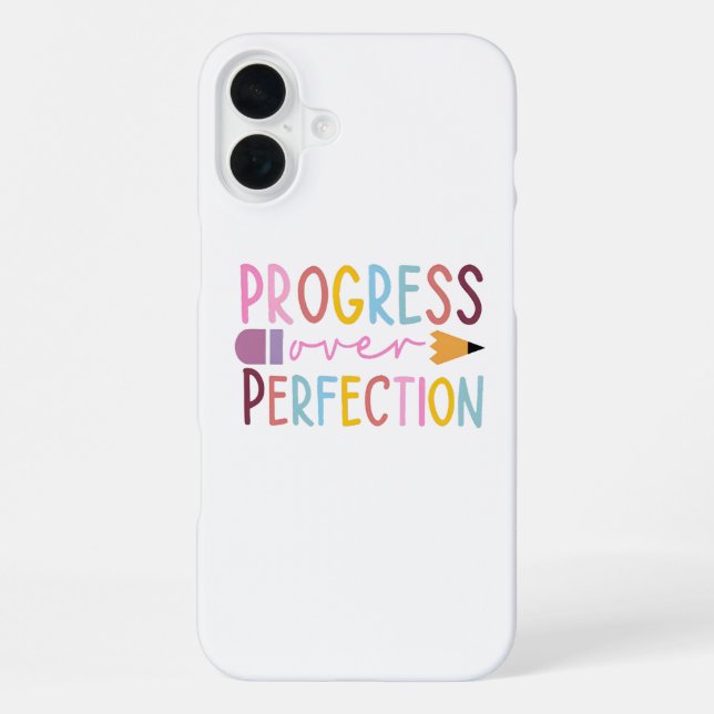 Funda Para iPhone Progreso sobre el arte de la perfección (Reverso )