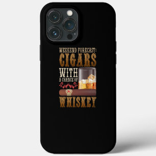 Funda Para iPhone 13 Pro Max Pronóstico de fin de semana puros y whisky escocés