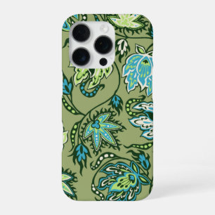Funda Para iPhone 16 Pro Protea Batik Floral Tropical Hawaiano